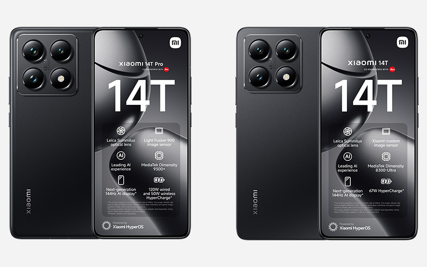 Ontdek alle kenmerken en functies van de Xiaomi 14T en Xiaomi 14T Pro