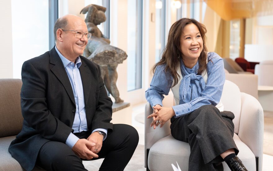 Bernard Henrioulle (BNP Paribas Fortis) and Anne-Christine (Proximus NXT)