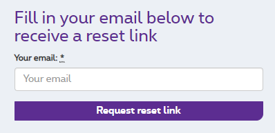 Fill in your e-mail to reset your password.