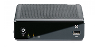 V5 compact TV Box. There are 4 LED indicators on this V5 compact TV Box: Power, SIG, HD and REC.