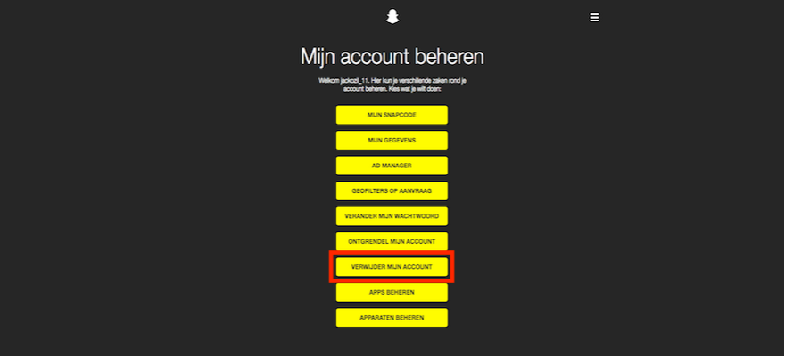 Snapchat-account verwijderen? Zo doe je dat. | Proximus