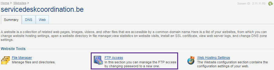 FTP Access