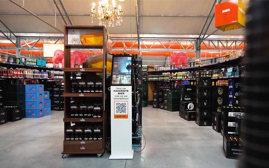 Smart electronic labels enhance shoppers’ experience at Bierhalle