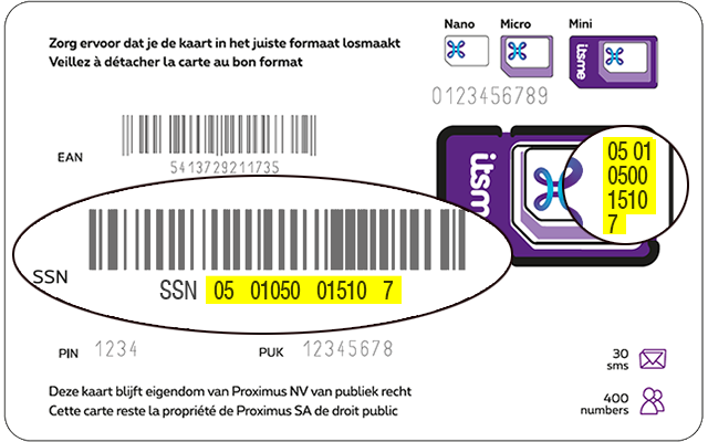 Identification And Activation Of Your Prepaid Card Proximus