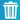 the blue trashcan icon
