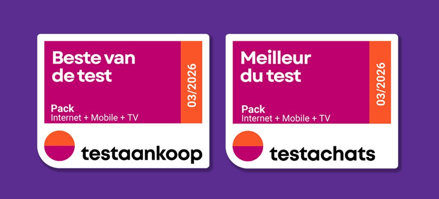 Our Flex+ pack crowned as Best of the test by Testachats
