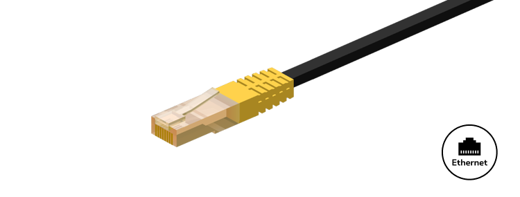 Cable ethernet jaune